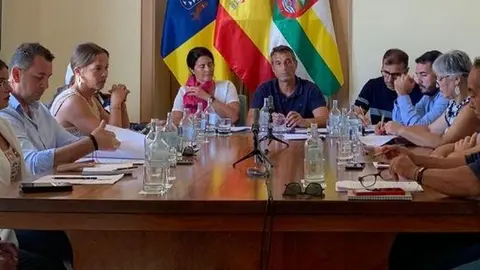 Imagen del pleno de Haría.