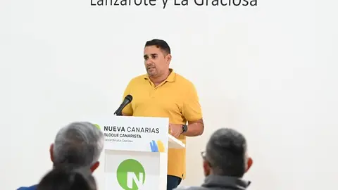Yoné Caraballo en una intervención de su partido.