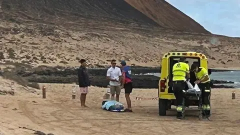Rescate llevado a cabo por EMERLAN.
