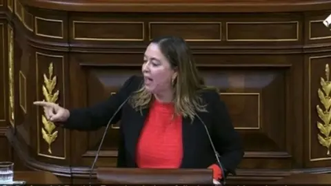 María Dolores Corujo en el Congreso de los Diputados.