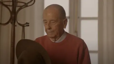 Trino Garriga en el vídeo grabado para hacerle un merecido homenaje.