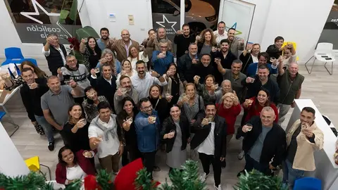 Brindis navideño de CC.