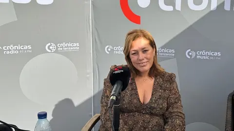 Astrid Pérez durante su participación en el programa Entre Barrios.