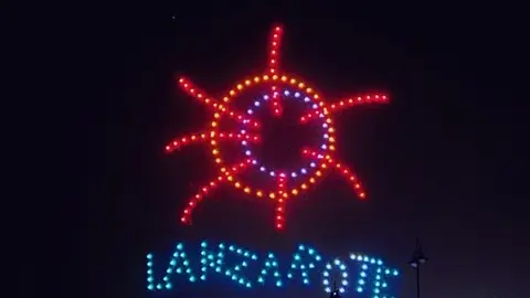Imagen de archivo del espectáculo de drones.