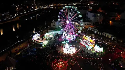 Imagen aérea de la feria de Navilan.