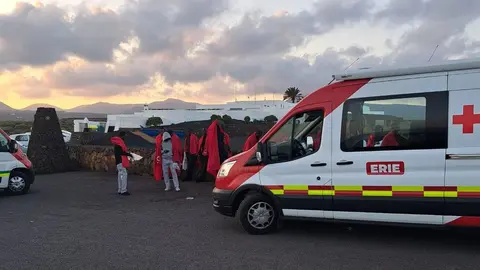 Imagen de los últimos inmigrantes atendidos por Cruz Roja