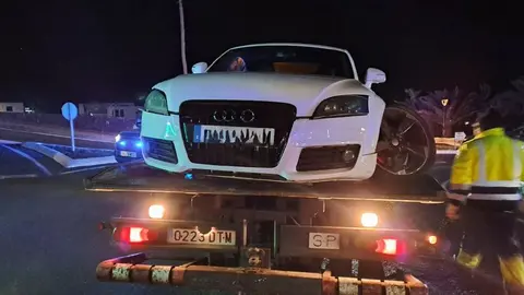 Imagen de cómo quedó el vehículo tras el accidente