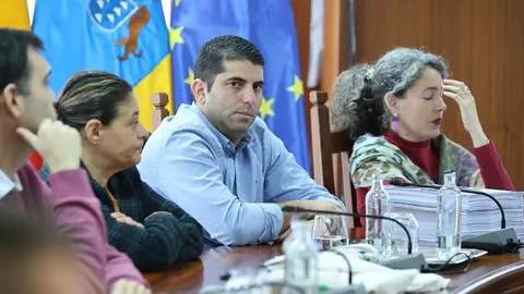 Benjamin Perdomo en el Cabildo de Lanzarote.