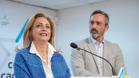 Cristina Valido junto a Pedro San Ginés.