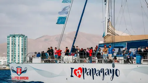 Imagen de la salida de la RORC Transatlantic Race.