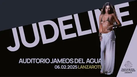 Cartel promocional de la actuación de Judeline.