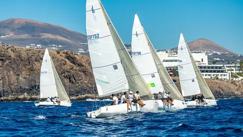 Imagen de la regata del Campeonato de Canarias.