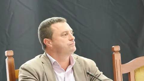 Óscar Noda en un pleno del Cabildo de Lanzarote.