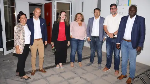 Parte de los integrantes del PSOE de San Bartolomé.