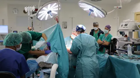 Momento de la cesárea