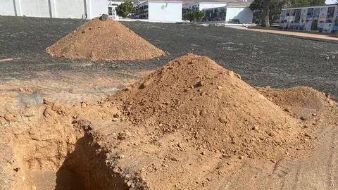 Zona del cementerio municipal de Teguise en donde se entierra a los inmigrantes.