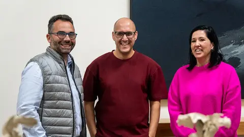 Echedey Eugenio, Rigoberto Camacho y Abigail González.