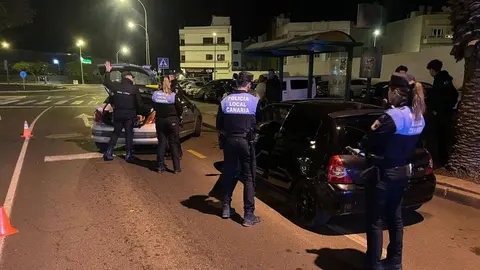 Imagen de uno de los controles de estos días