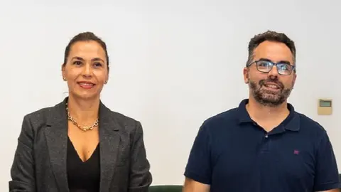 Echedey Eugenio y Maite Corujo.