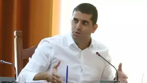 Benjamín Perdomo en un pleno del Cabildo