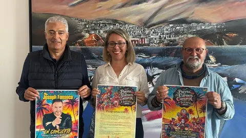 Presentación de la actuación en los carnavales de Puerto del Carmen.