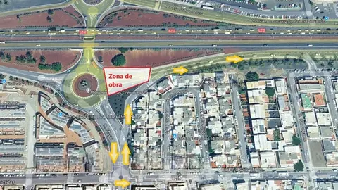 Plano del desvío de la LZ-2