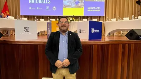 Kevin Cortes en las Jornadas sobre Riesgos Naturales organizadas por el Consorcio de Seguridad de Lanzarote.