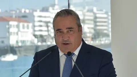 Ángel Vázquez durante un acto en el Islote de la Fermina.