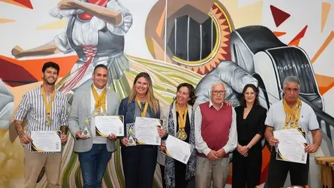 Imagen de los premiados en el certamen