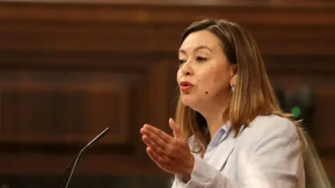 María Dolores Corujo en el Congreso de los Diputados.