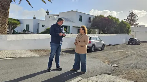 El alcalde Isidro Pérez y la concejala Marlene Romero