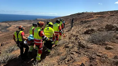 Imagen del momento del rescate