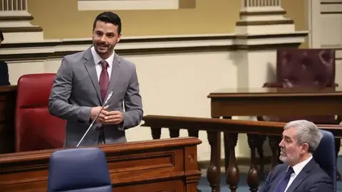 David Toledo durante una de sus comparecencias en el Parlamento autonómico. 