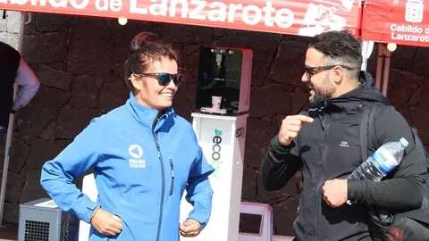 Olivia Duque y Alejandro Ramírez en un evento deportivo.
