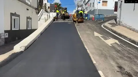 Reparación del tramo de la calle José Pereyra. 