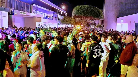 Calles de Puerto del Carmen durante el coso del pasado fin de semana.