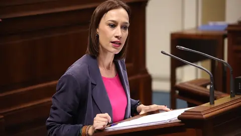 Nira Fierro en el Debate del Estado de la Nacional Canaria.