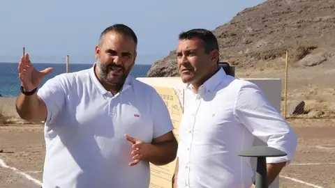 Oswaldo Betancort y Samuel Martín en Área de Acampada