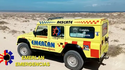Imagen del todoterreno de rescate de Emerlan