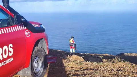 Momento del rescate.