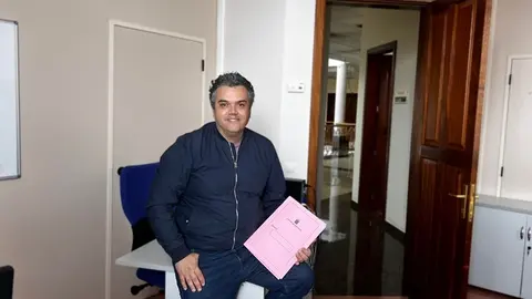Armando Santana en el Cabildo de Lanzarote.