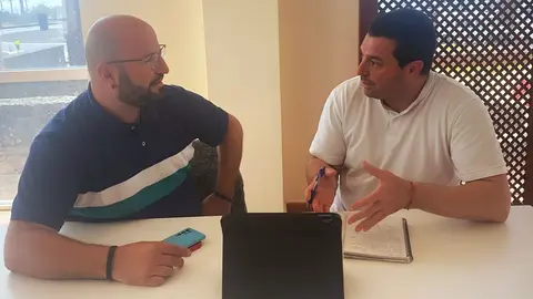 El alcalde Óscar Noda y el concejal de Sanidad César Rijo