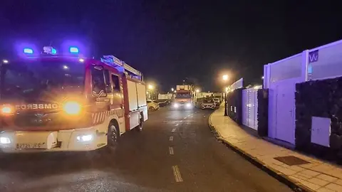 Imagen de la zona de Puerto del Carmen donde se produjo el incendio