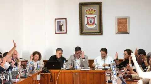 Instante votación pleno Ayuntamiento de San Bartolomé