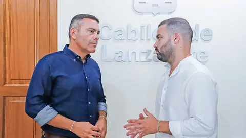 Jesús Machín junto a Oswaldo Betancort.