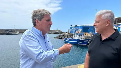 Gabriel Mato en una visita que realizó a Lanzarote.