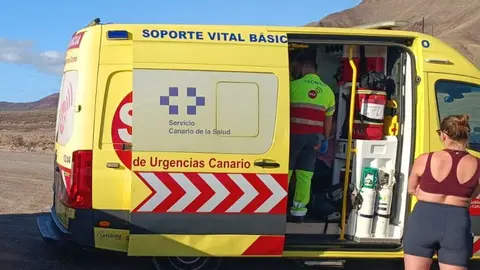 Imagen de archivo de otro traslado que tuvo que hacer el SUC en el sur de la Isla