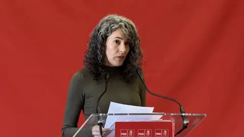 Ariagona González en un acto del PSOE