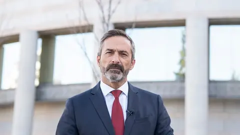 Pedro San Ginés frente al Senado.