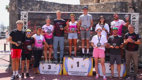 El podio de los ganadores de todas las categorías